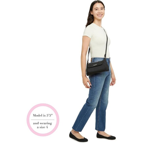 Crossbody Bag Nylon Small Organizer Travel Wallet for Women - Picture 6 of 6